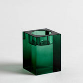 Cynthia Green Crystal Candle Holder